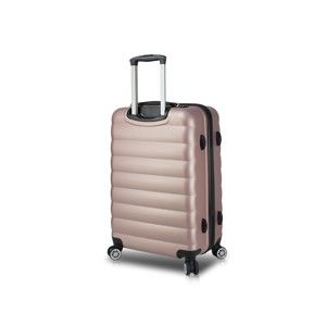 Różowa walizka na kółkach z USB My Valice COLORS RESSNO Large Suitcase