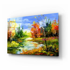 Szklany obraz Insigne Colorful Autumn, 110x70 cm