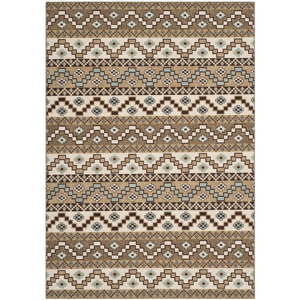 Brązowy dywan odpowiedni na zewnątrz Safavieh Una, 90x150 cm