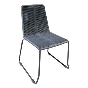 Zestaw 4 szarych krzeseł ogrodowych Ezeis Clipper
