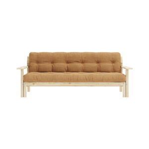 Musztardowa rozkładana sofa 218 cm Unwind – Karup Design
