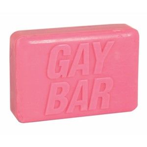 Różowe mydło Gift Republic Gay Bar