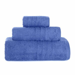 Zestaw 2 niebieskich bawełnianych ręczników IHOME Omega
