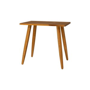Stolik z litego drewna dębowego Canett Uno, wys. 45 cm