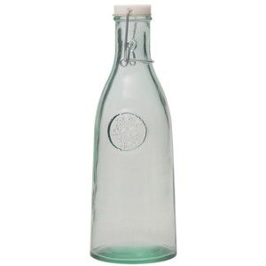 Butelka ze szkła z recyklingu z korkiem Ego Dekor Authentic, 1000 ml