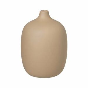 Beżowy ceramiczny wazon Blomus Nomad, wys. 18,5 cm