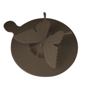 Brązowa pokrywka silikonowa na kubek Vialli Design Butterfly