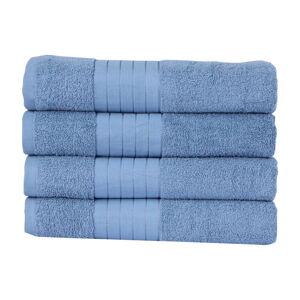 Niebieske bawełniane ręczniki zestaw 4 szt. 50x100 cm – Good Morning