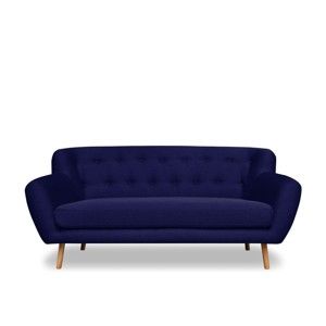 Granatowa sofa Cosmopolitan design London, 162 cm
