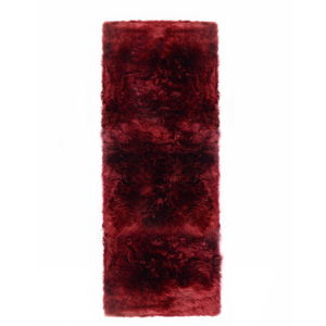 Czerwony chodnik z owczej skóry Royal Dream Zealand Long, 190x70 cm