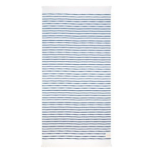 Niebiesko-biały ręcznik plażowy Sunnylife Nouveau Bleu