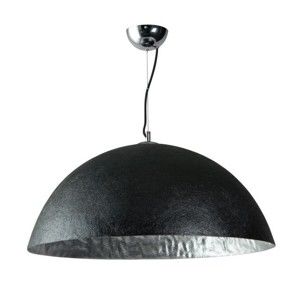 Czarno-srebrna lampa wisząca ETH Mezzo Tondo, ⌀ 70 cm