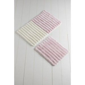 Zestaw 2 różowych dywaników łazienkowych Confetti Bathmats Soft Pink