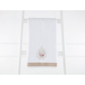 Biały ręcznik do rąk Madame Coco, 50x76 cm