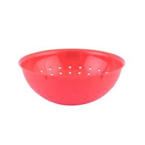 Czerwony plastikowy durszlak Tantitoni Candy, ⌀ 20 cm
