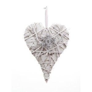 Dekoracja wisząca serce Ego Dekor Snowflake, wys. 39 cm