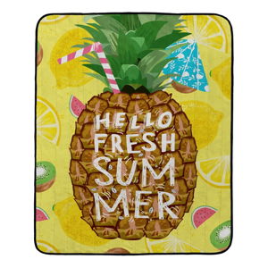Koc piknikowy Butter Kings Fresh Pineapple, 180x145 cm