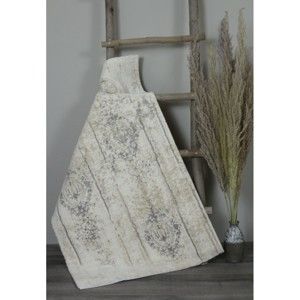 Kremowy bawełniany dywanik łazienkowy My Home Plus Relax, 60x60 cm