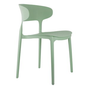 Jasnozielone plastikowe krzesła zestaw 4 szt. Fain – Leitmotiv