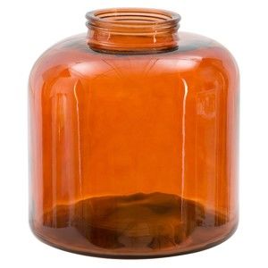 Pomarańczowy wazon ze szkła z recyklingu Mauro Ferretti Put, wys. 36 cm