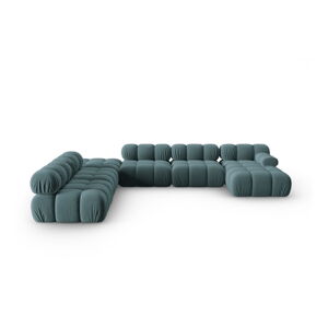 Morska aksamitna sofa 379 cm Bellis – Micadoni Home