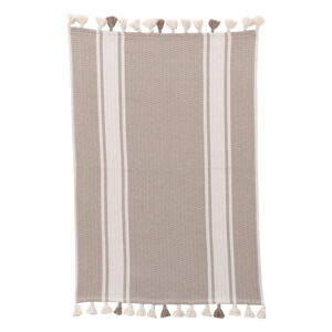 Beżowo-biały bawełniany dywanik łazienkowy Foutastic Tuana, 60 x 90 cm