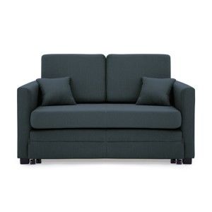 Granatowa 2-osobowa sofa rozkładana Vivonita Brent