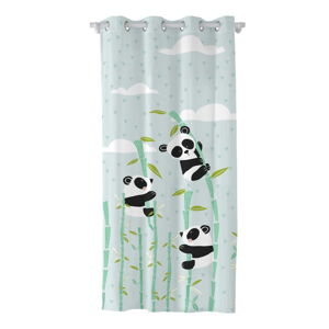 Dziecięca bawełniana zasłona Moshi Moshi Panda Garden, 140x265 cm