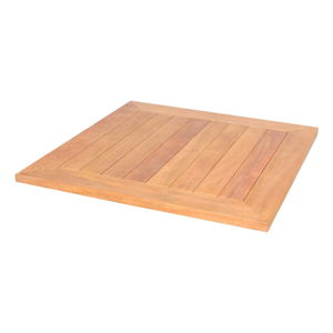 Blat z drewna tekowego do stolika ogrodowego Ezeis Typon, 67x67 cm