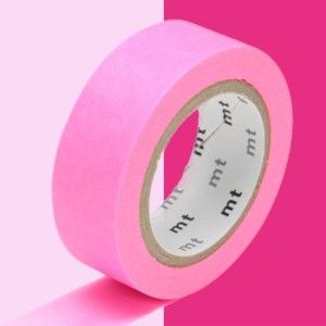 Różowa taśma dekoracyjna washi MT Masking Tape Uni