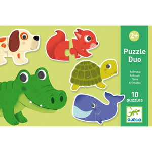Dziecięce puzzle Djeco Duo Zwierzątka