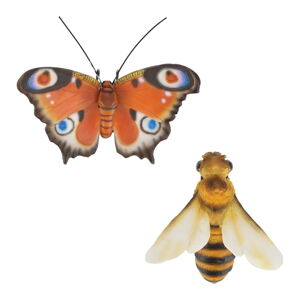 Figurki ogrodowe z żywicy polimerowej zestaw 2 szt. Butterfly – Esschert Design