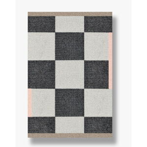 Czarno-biały zmywalny dywan 55x80 cm Square - Mette Ditmer Denmark