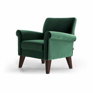 Zielony aksamitny fotel My Pop Design Iena