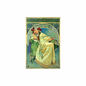 Reprodukcja obrazu Alfonsa Muchy – Princess Hyazin, 60x40 cm