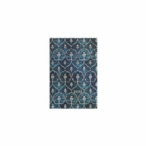 Tygodniowy kalendarz na rok 2022 Paperblanks Blue Velvet, 9,5x14 cm