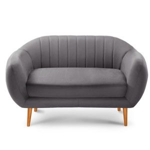 Szara sofa 2-osobowa Scandi by Stella Cadente Maison Comete
