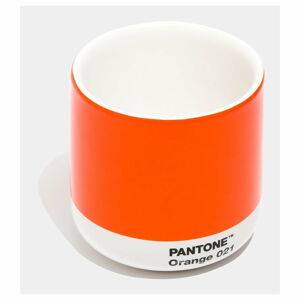 Pomarańczowy ceramiczny termokubek Pantone Cortado, 175 ml