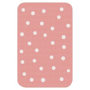 Różowy dywan dziecięcy Zala Living Dots, 67x120 cm