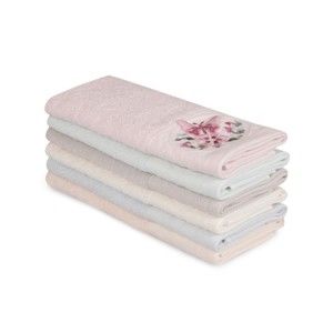 Zestaw 6 ręczników bawełnianych Nakis Lucillo, 30x50 cm