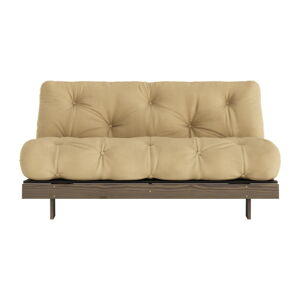Musztardowobeżowa rozkładana sofa 160 cm Roots – Karup Design