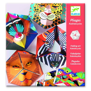 Zestaw 4 sztuk papierowego origami Djeco Kaleidocycles