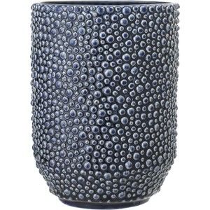 Niebieski wazon ceramiczny Bloomingville Vase