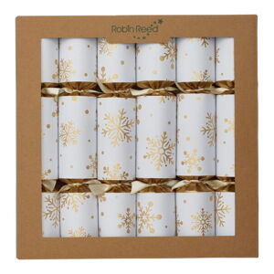 Krakersy świąteczne w zestawie 6 sztuk Snowflakes - Robin Reed