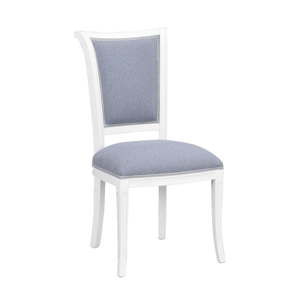 Niebiesko-szare tapicerowane krzesło bukowe do jadalni Folke Amore