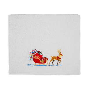 Ręcznik Christmas Sledge White, 30x50 cm