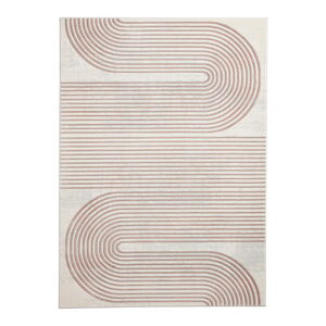 Różowy/jasnoszary dywan 80x150 cm Apollo – Think Rugs
