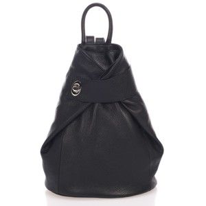 Czarny plecak skórzany Lisa Minardi Narni