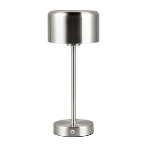 Srebrna lampa stołowa LED ze ściemniaczem (wysokość 30 cm) Jeff – Trio