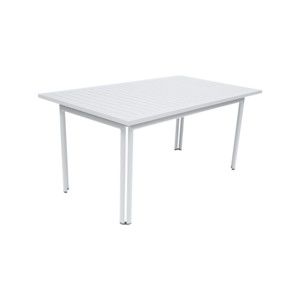 Biały metalowy stół ogrodowy Fermob Costa, 160x80 cm